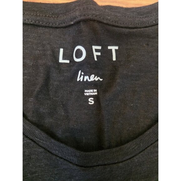 Loft Tees Sz S Black & Green Gold Cotton Short Sleeve Lot Of 2 Cold Shoulder NWT - Picture 10 of 13